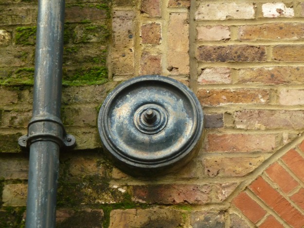 One of the tie plates on the stables block